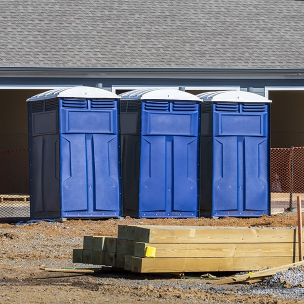 what is the maximum capacity for a single porta potty in Hebron